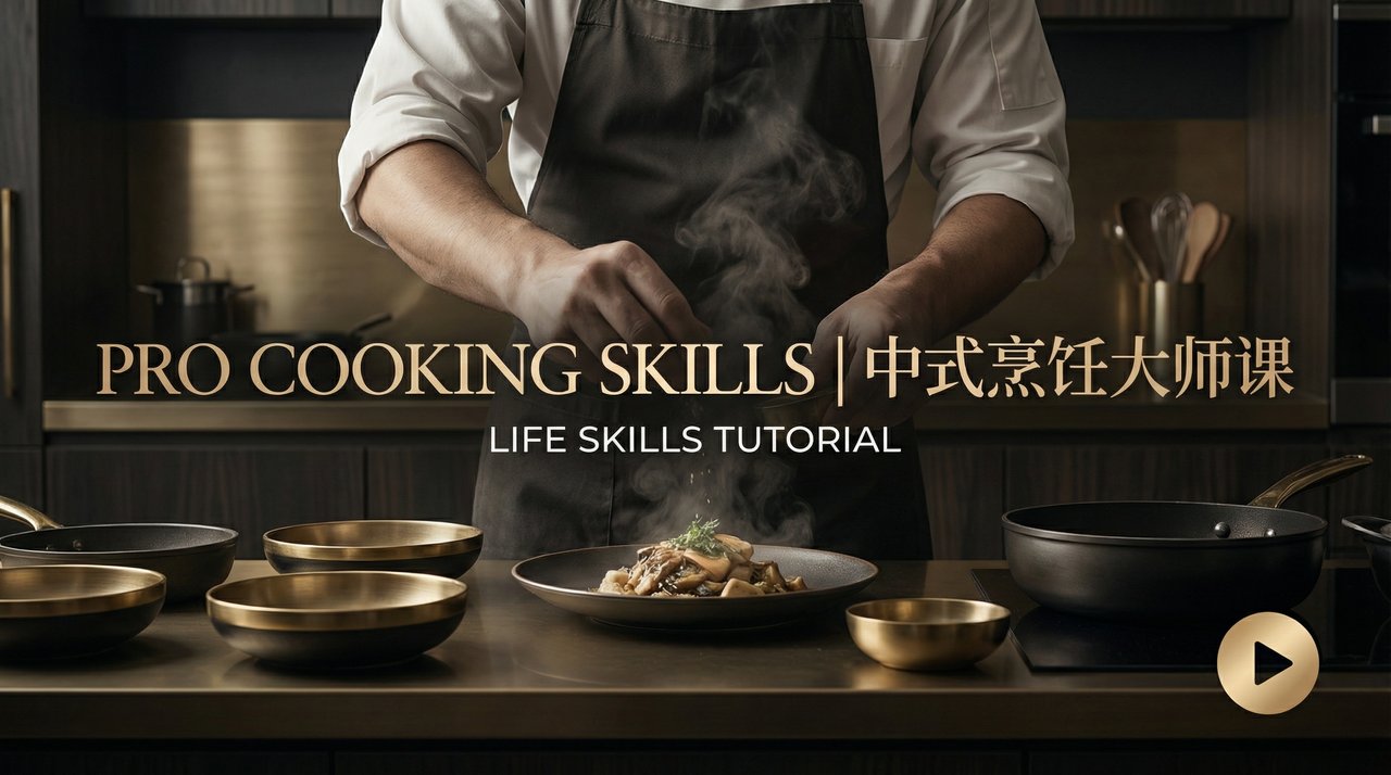 蘑菇影视视频教程 - 中式烹饪大师课生活技能视频演示